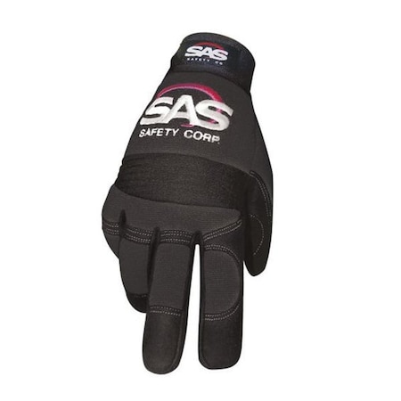 Sas Safety MX Mechanic's Impact Resistant Gloves - Black - Large 6713
